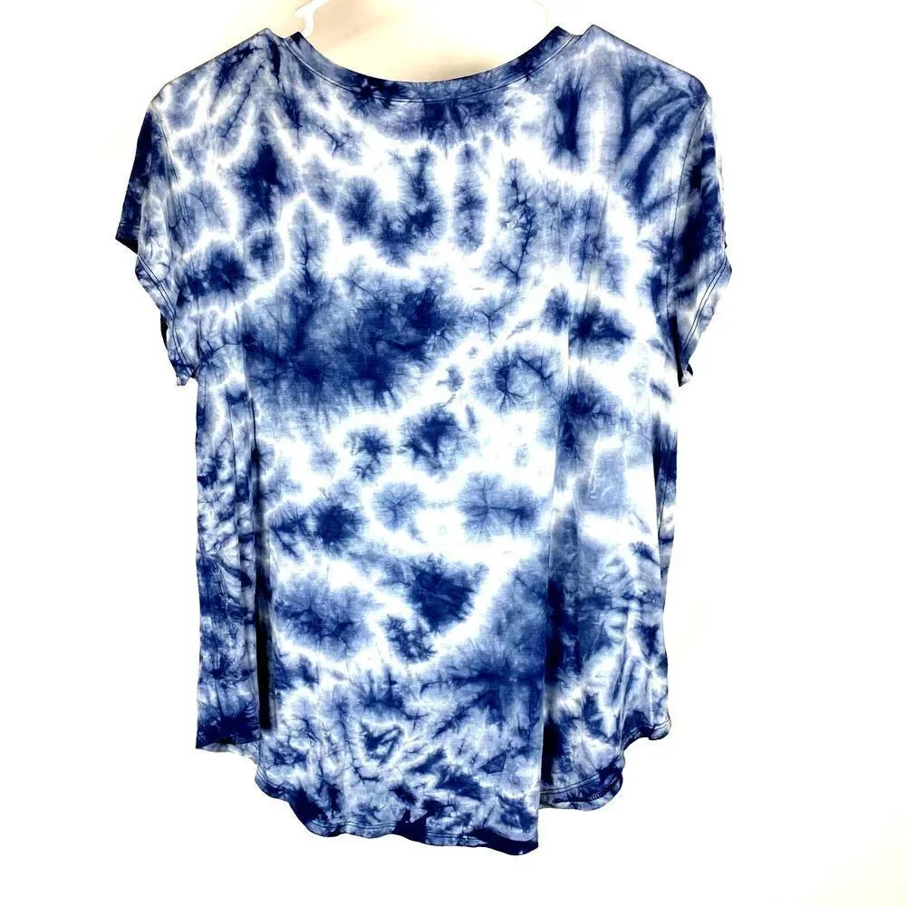 American Eagle Tie Dye V-Neck Tee Small - Picture 5 of 5